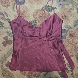 Berry-licious Bisou Bisou satin top 🍇✨